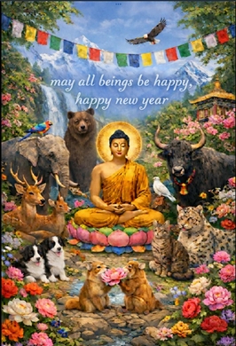 2025 Buddha Happy New Year